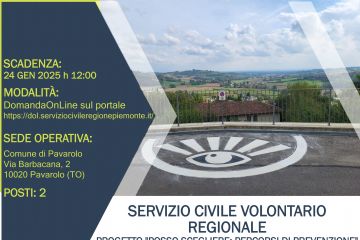 Bando di servizio civile da svolgersi a PAVAROLO