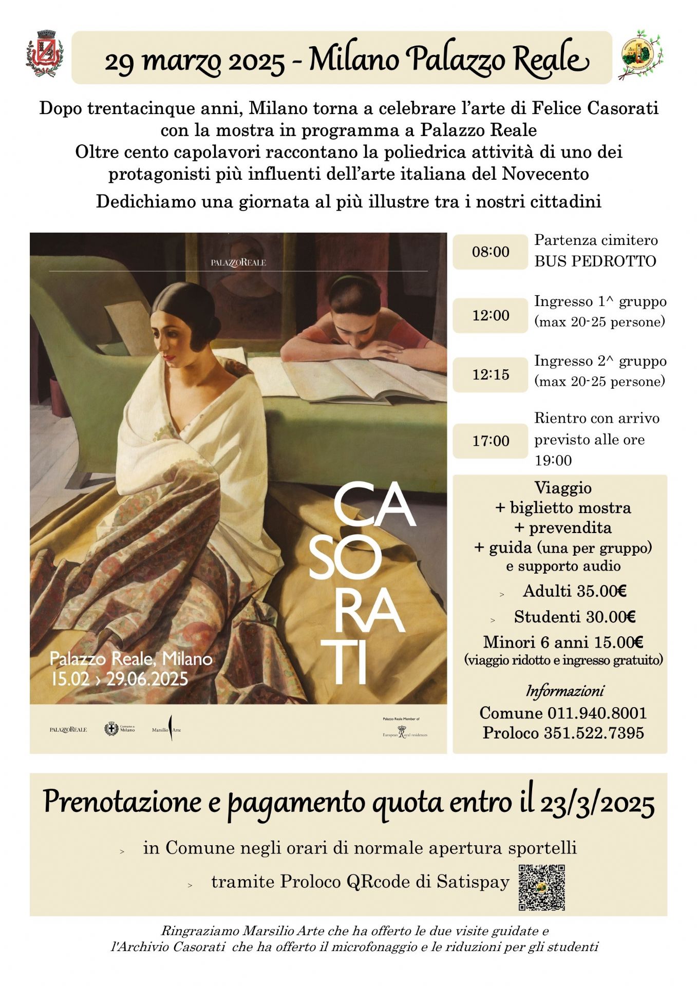 Locandina viaggio e visita mostra