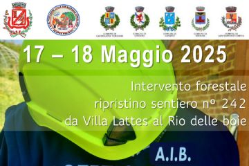INAUGURAZIONE - Ripristino sentiero 242 da Villa Lattes al Rio delle Boie