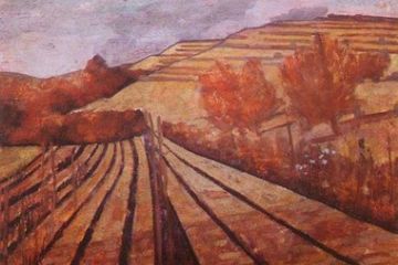 Titolo: Paesaggio Autunnale a Pavarolo <br>Data Realizzazione: 1949